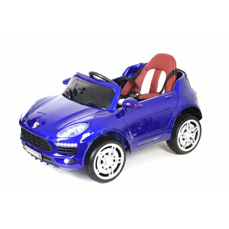 Электромобиль RiverToys Porsche Macan O005OO VIP (синий глянцевый) - Фото 2