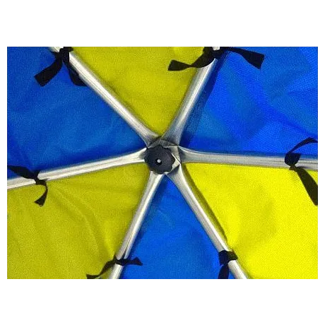 Батут Optifit Like Blue 6ft с сине-желтой крышей - Фото 4