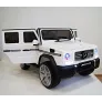 Электромобиль RiverToys Mercedes-Benz G65 AMG белый - Фото 9