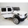 Электромобиль RiverToys Mercedes-Benz G65 AMG белый - Фото 8