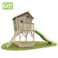 Игровой дом с изгибом с горкой Exit Toys 700