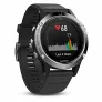 Часы Garmin FENIX 5 серебристые с черным ремешком - Фото 4