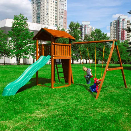Башня с модулем Cottage + Swing + Rock - Фото 2