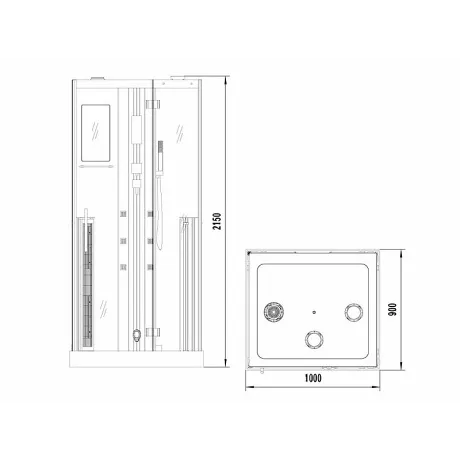 Душевая кабина Kvimol К071 - Фото 14