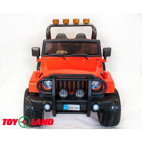 Электромобиль ToyLand Jeep WHE 1688 4Х4 красный - Фото 3