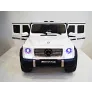 Электромобиль RiverToys Mercedes-Benz G65 AMG белый - Фото 5