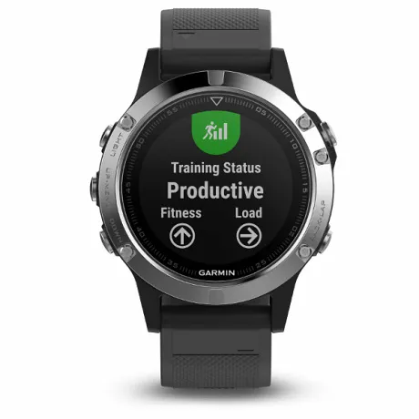 Часы Garmin FENIX 5 серебристые с черным ремешком - Фото 9