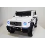 Электромобиль RiverToys Mercedes-Benz G65 AMG белый - Фото 3
