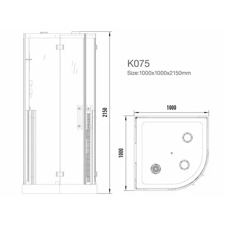 Душевая кабина Kvimol K075 - Фото 15