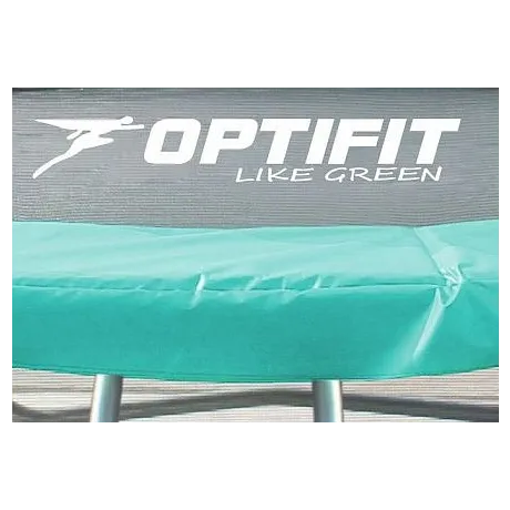 Батут Optifit Like Green 16ft с зелено-желтой крышей - Фото 2