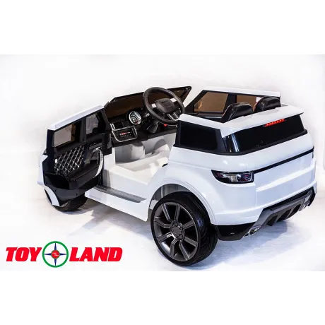 Электромобиль джип ToyLand Range Rover 0903 белый - Фото 5