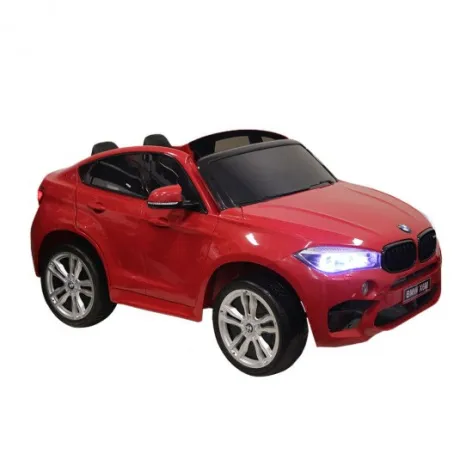 Детский электромобиль RiverToys BMW X6 M JJ2168 (красный, белый, черный)