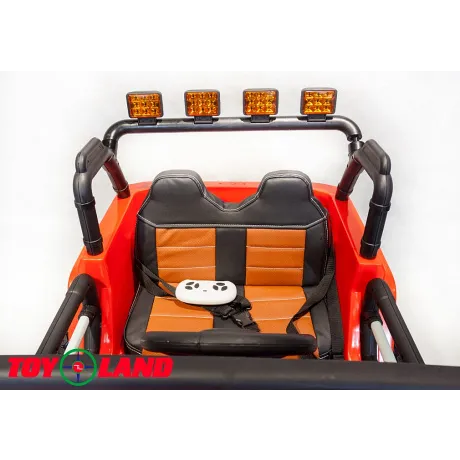 Электромобиль ToyLand Jeep WHE 1688 4Х4 красный - Фото 4