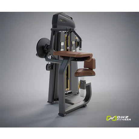 Трицепс-машина сидя. Прямая парта DHZ Seated Tricep - Flat Стек 105 кг E-1027В - Фото 2